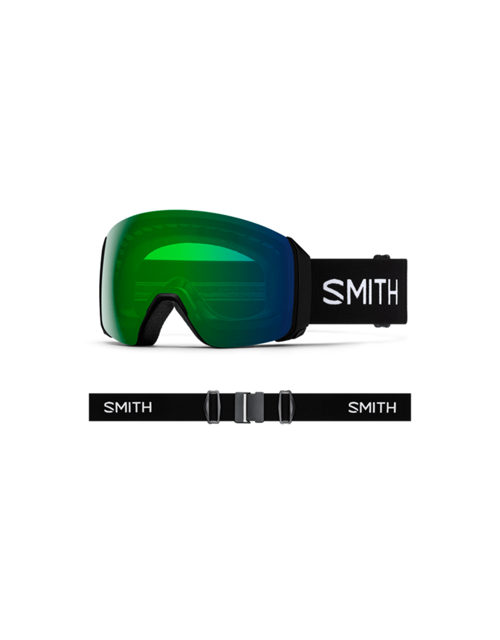 SMITH OPTICS SMITH 4D MAG XL Goggle Black ChromaPop Everyday Green Mirror
