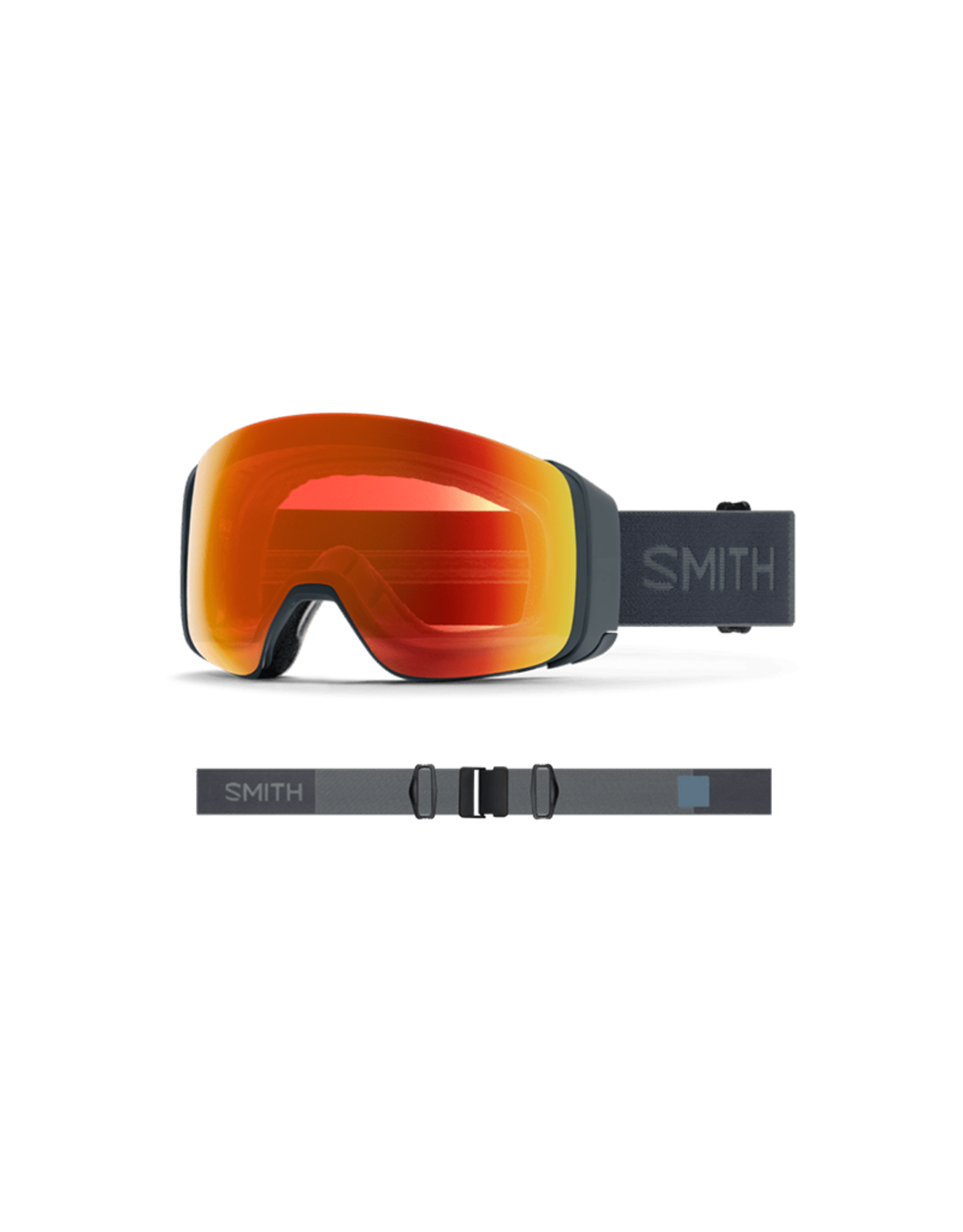 SMITH OPTICS SMITH 4D MAG Goggle Slate ChromaPop Everyday Red Mirror