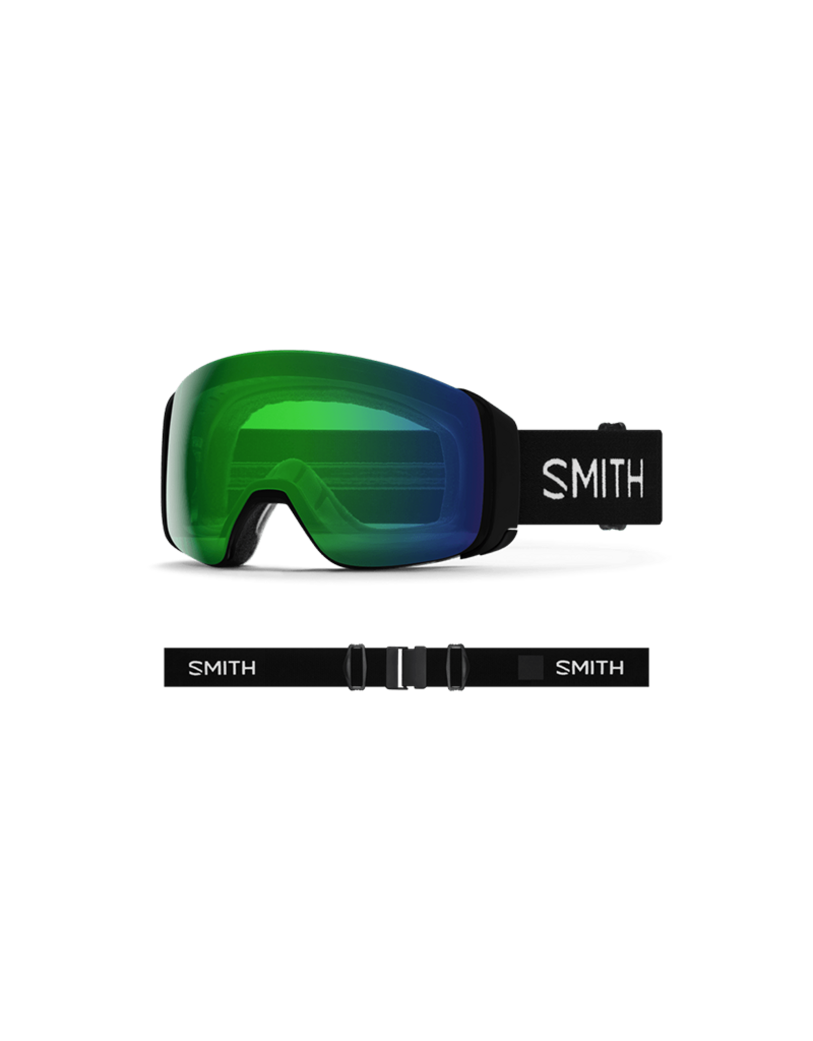 SMITH OPTICS SMITH 4D MAG Goggle Black ChromaPop Everyday Green Mirror
