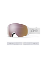 SMITH OPTICS SMITH 4D MAG S Goggle White Chunky Knit ChromaPop Everyday Rose Gold Mirror