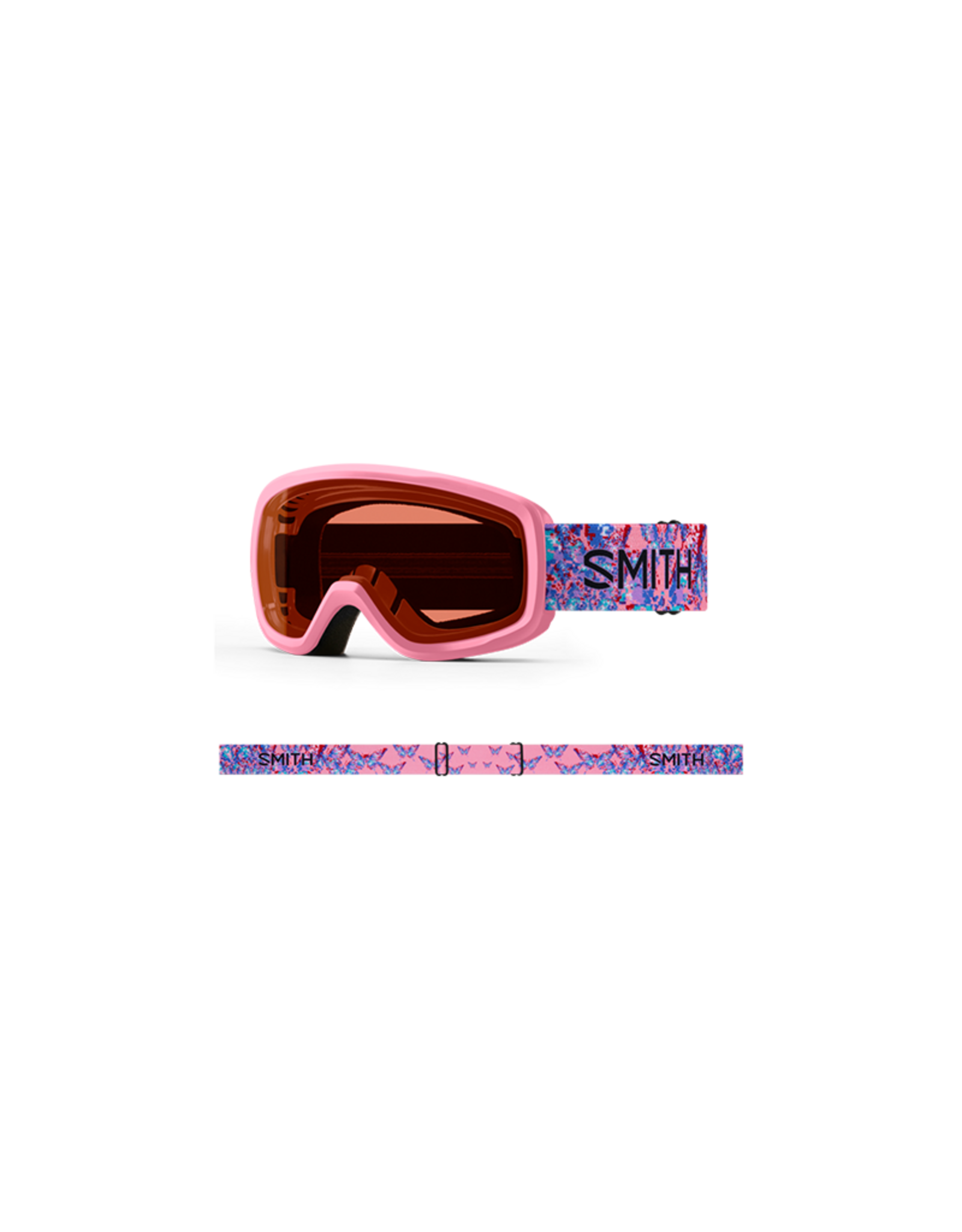 SMITH OPTICS SMITH SNOWDAY Goggle Bright Pink LoFi Butterfly RC36
