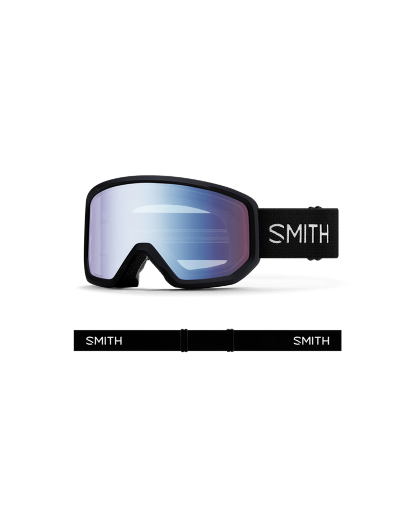 SMITH OPTICS SMITH TRANSFER Goggle Black Blue Sensor Mirror