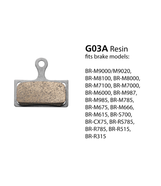 Shimano SBR-M9000 Metal Brake Pads & Spring G04Ti