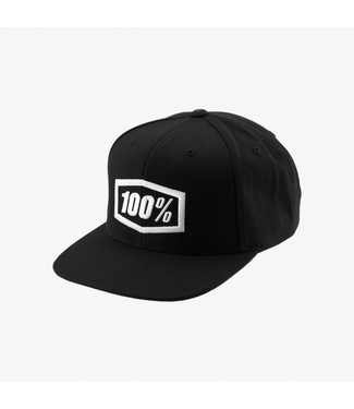 100% 100% ESSENTIAL YOUTH SNAPBACK HAT BLACK