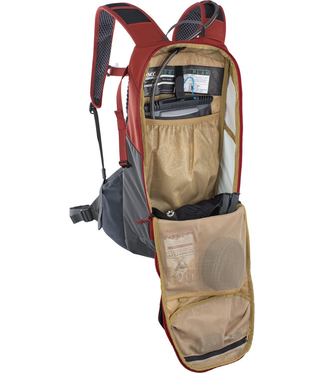 Evoc Ride 12 + Hydration Bladder 2L Chilli Red / Carbon Grey