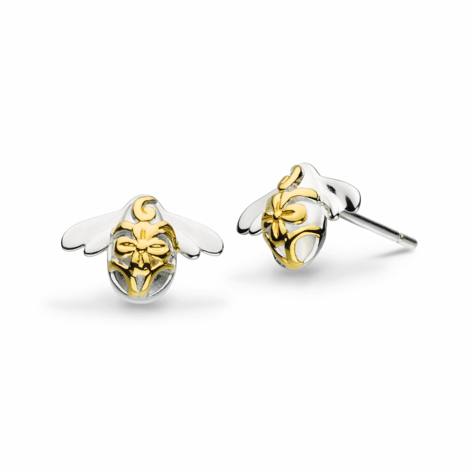 Kit Heath Blossom Bumblebee Gold Plated Stud Earrings