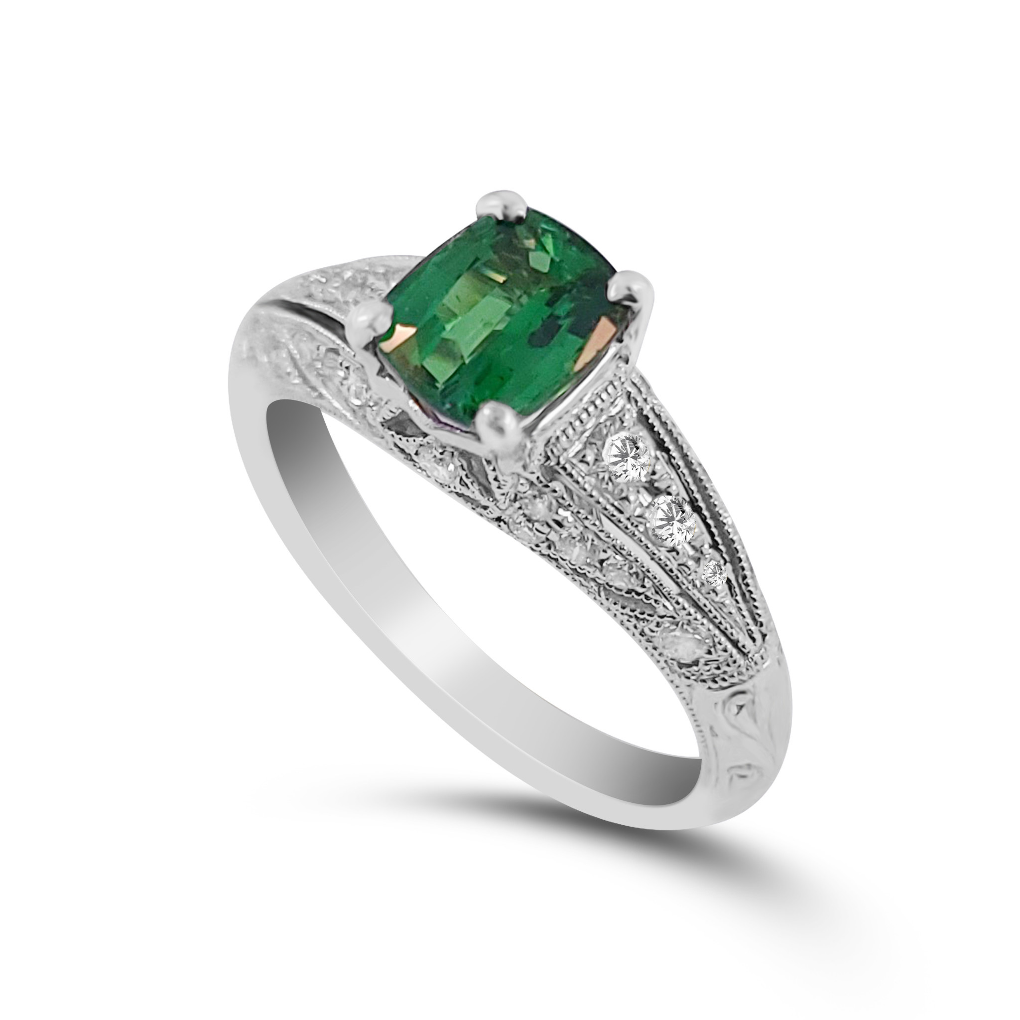Vivid Green Tsavorite Ring – All About Jade
