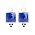 Sterling Silver Ariana square lapis jackets