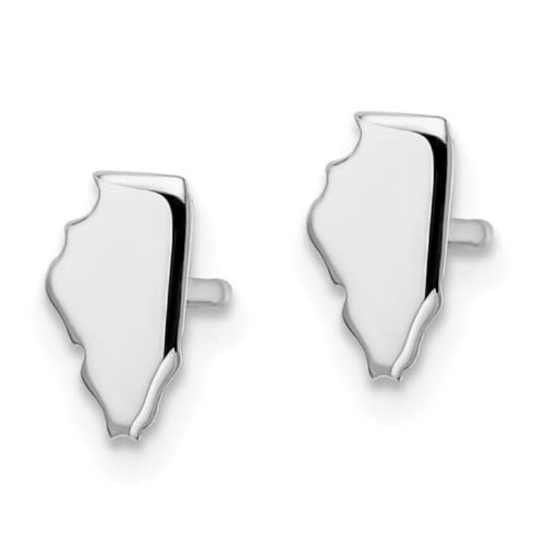 Sterling Silver Illinois Stud