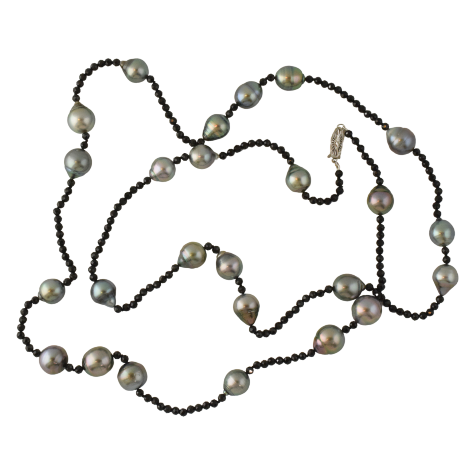 Tahitian Pearl & Spinel Necklace