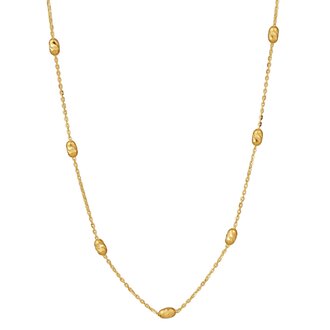 Expressions Jewelers Gold Ovalina Station Necklace