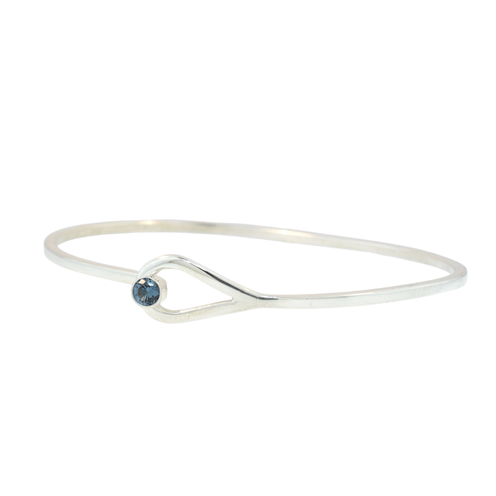 Sterling Silver Birthstone Bangle Bracelet - Expressions Jewelers