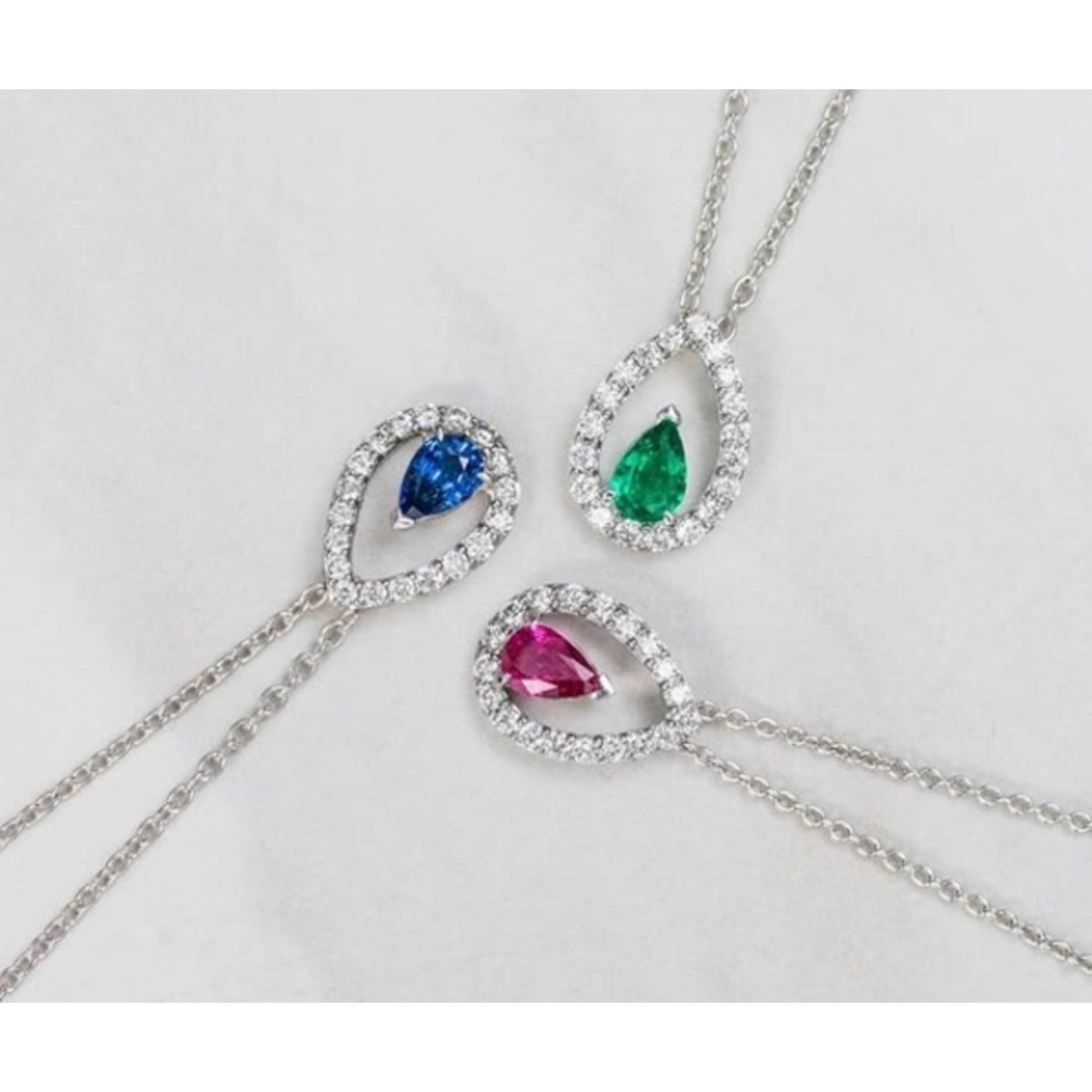 Blue Sapphire Teardrop Pendant Expressions Jewelers