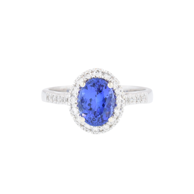 Tanzanite and Diamond Ring