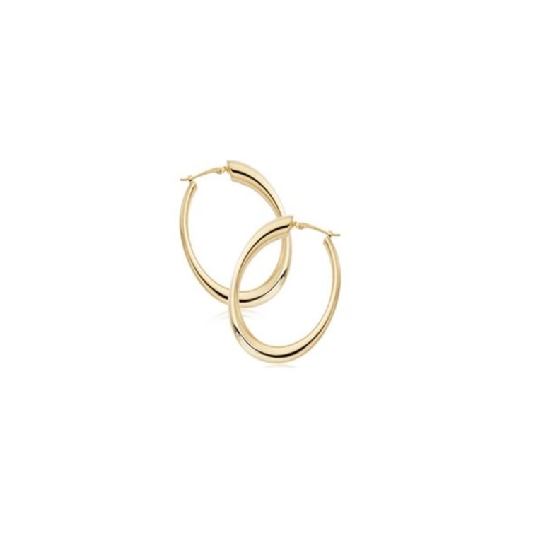 Carla Tapered Oval Hoop