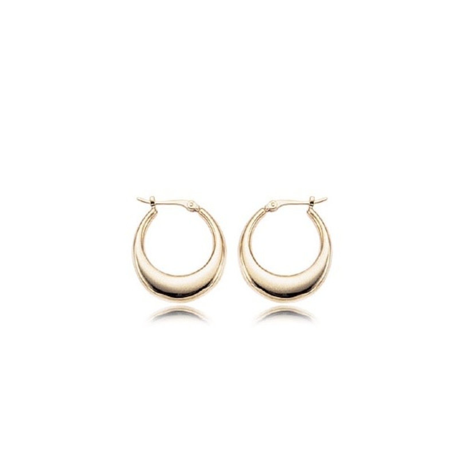 Small Gold Tapered Hoops