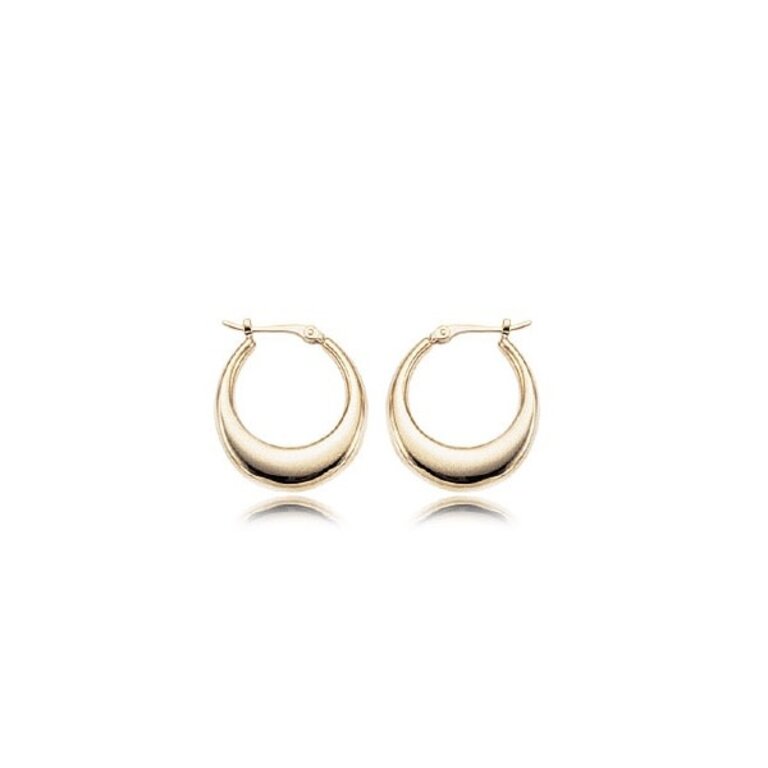 Medium Gold Tapered Hoops