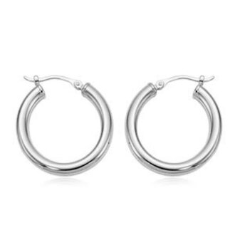 Carla Silver Classic Small Hoop Earring