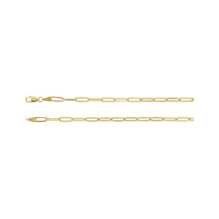 Gold-Plated Paperclip 18in Necklace