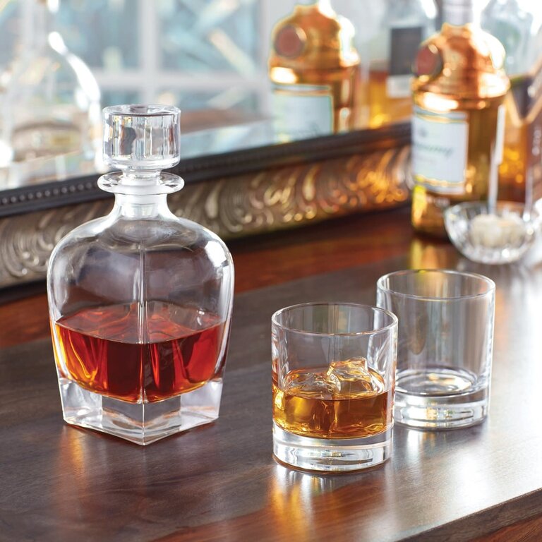 Lenox Tuscany Classics 3-Piece Whiskey Decanter & Glass Set