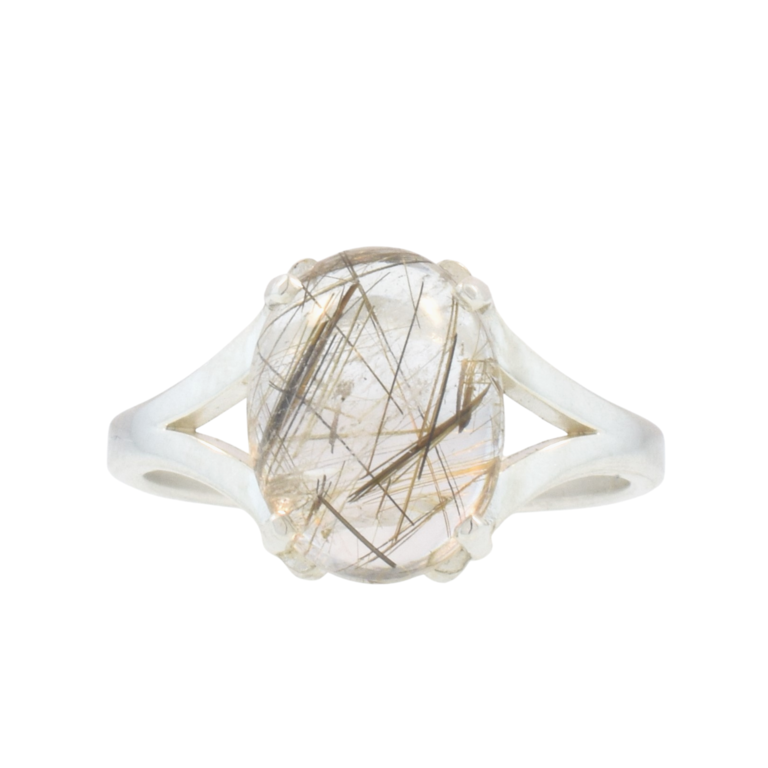 Rutilated Quartz Ring