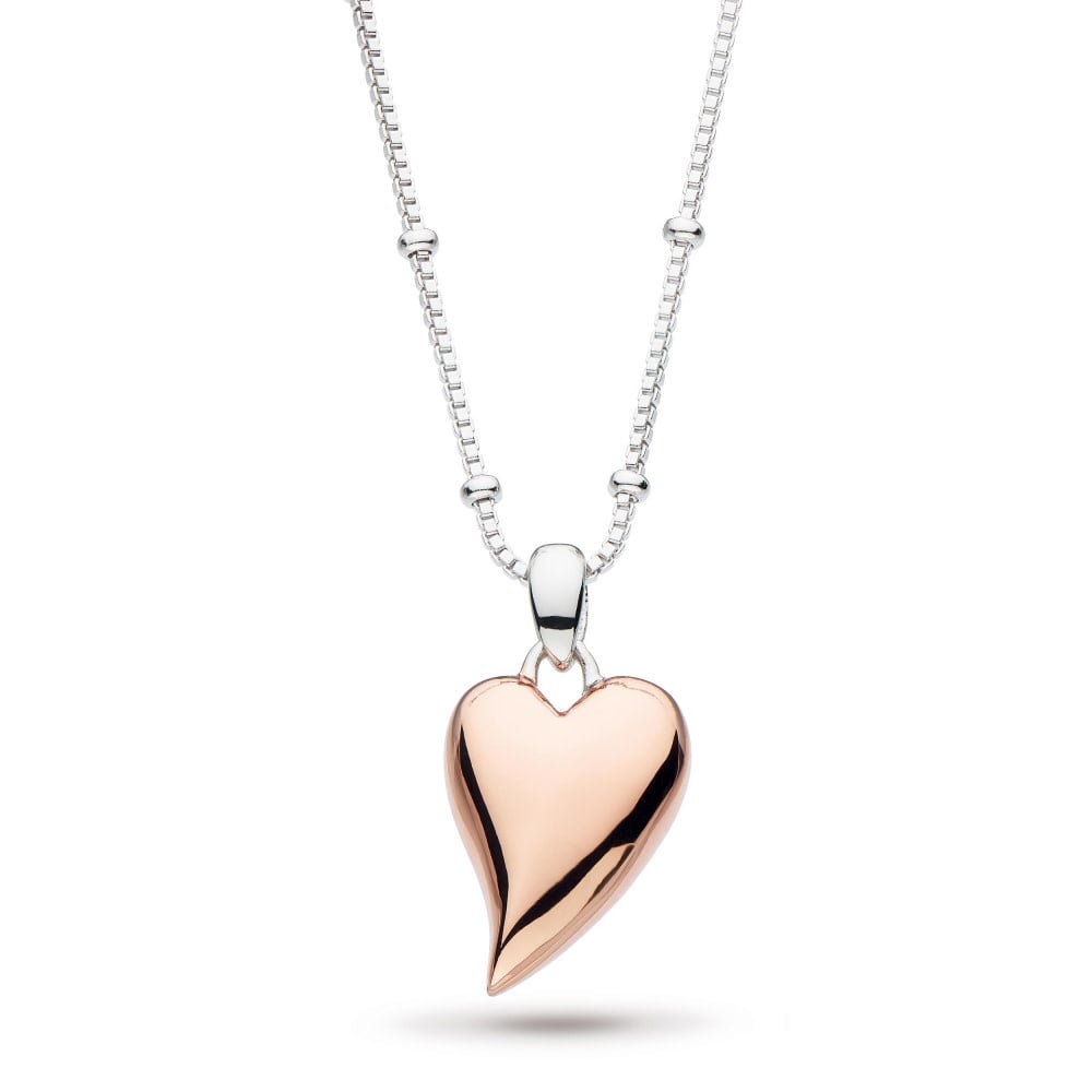Mini Plumeria Pendant - Rose Gold Plate Accents - Outlet from Hot Diamonds  UK
