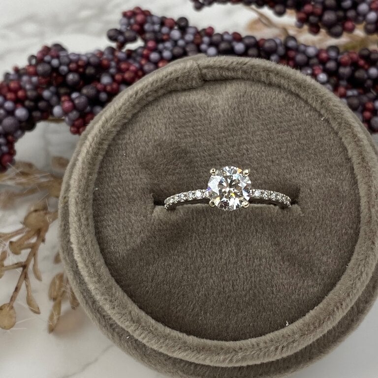 Whisper Thin Diamond Engagement Ring