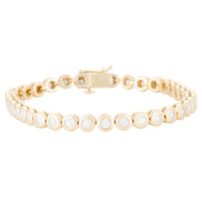 Diamond Bezel Illusion Tennis Bracelet