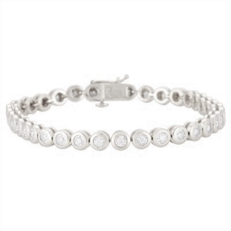 1 carat TW Illusion Set Diamond Tennis Bracelet  Lauren B Jewelry