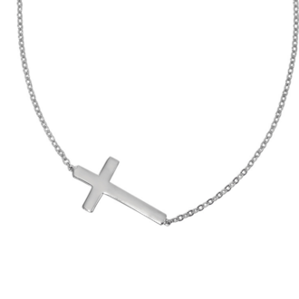 Carla Silver Cross Necklace