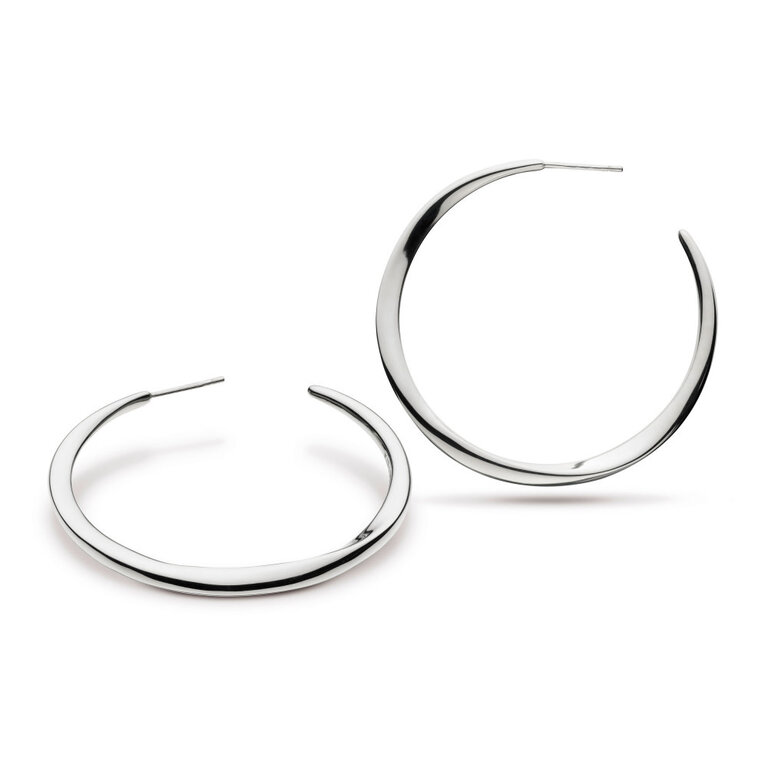 Kit Heath Bevel Curve Grande Hoop Earrings