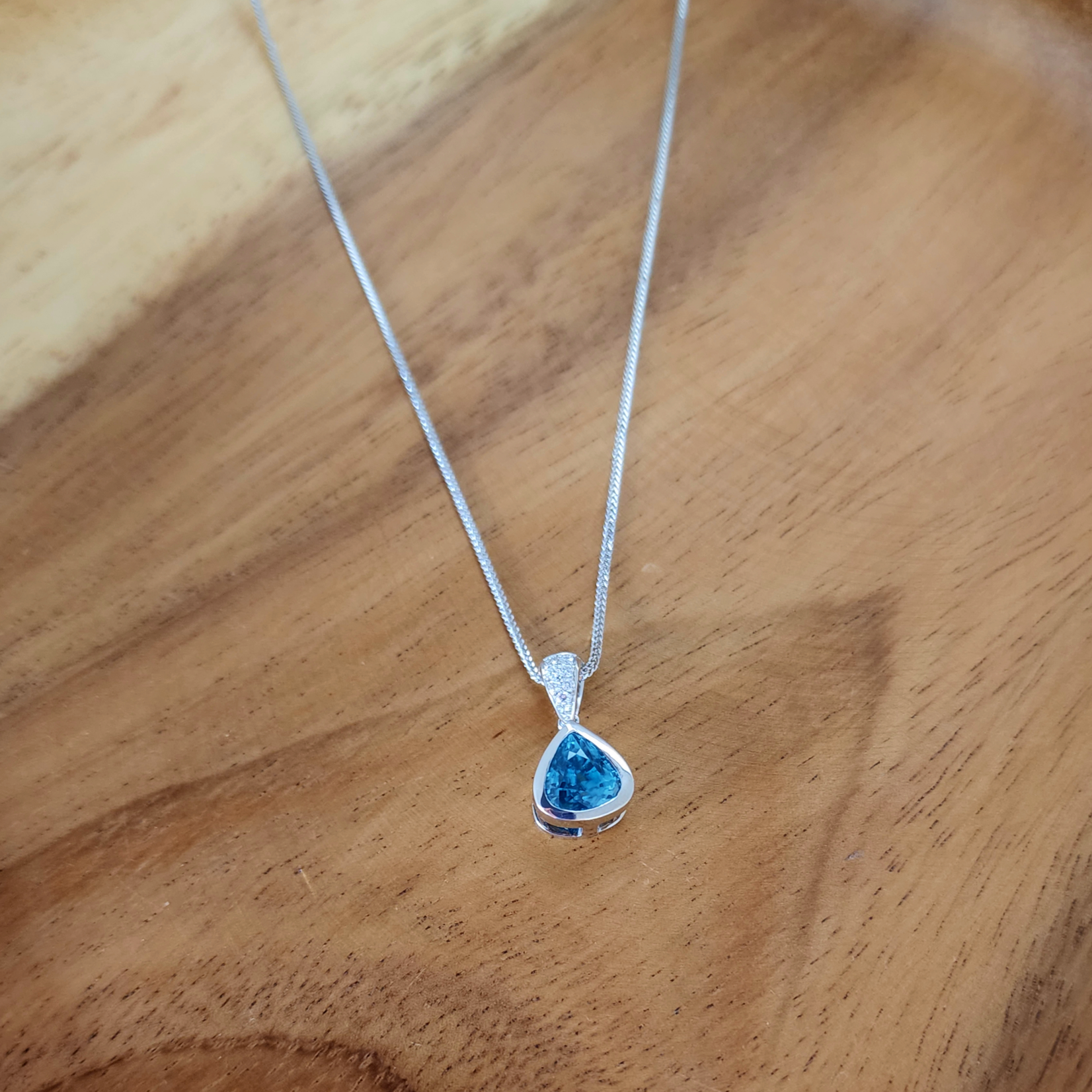 Blue Zircon Pendant (pendant only)