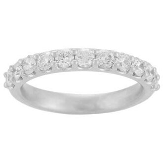 Expressions Jewelers Low Shared-Prong Diamond Band