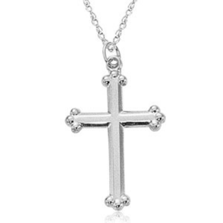 White Gold Fancy Cross