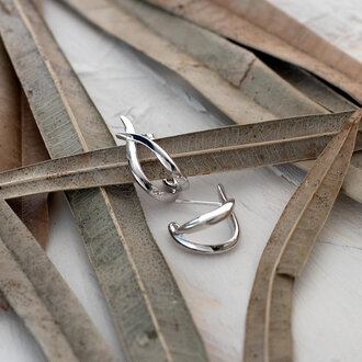 Kit Heath Entwine Twine Twist Hoop Earrings Kit Heath Entwine Twine Twist Hoop Earrings