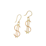 14KY Gold Wire $  Drop Earring