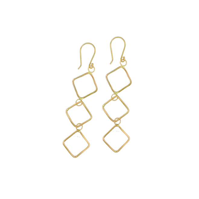 14KY Gold Wire Teardrop Drop Earring - Expressions Jewelers