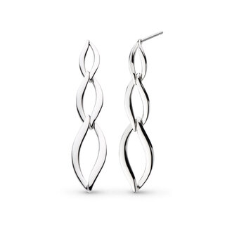 Kit Heath Entwine Twine Link Trio Drop Earrings