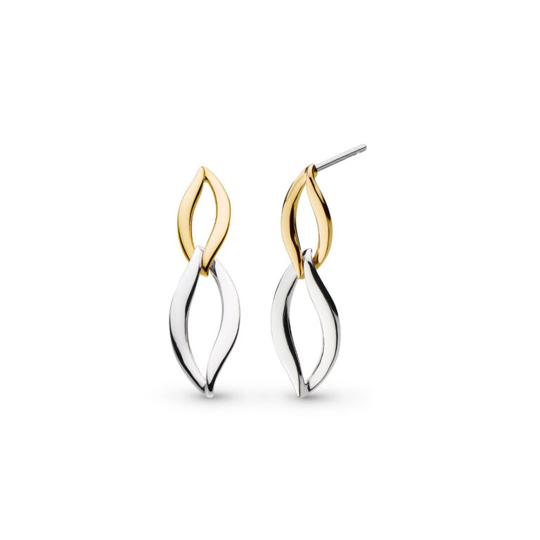 Kit Heath Entwine Twine Link Golden Drop Earrings