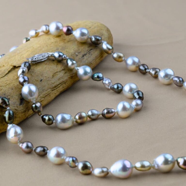 Gray Akoya Keshi Pearl Bracelet