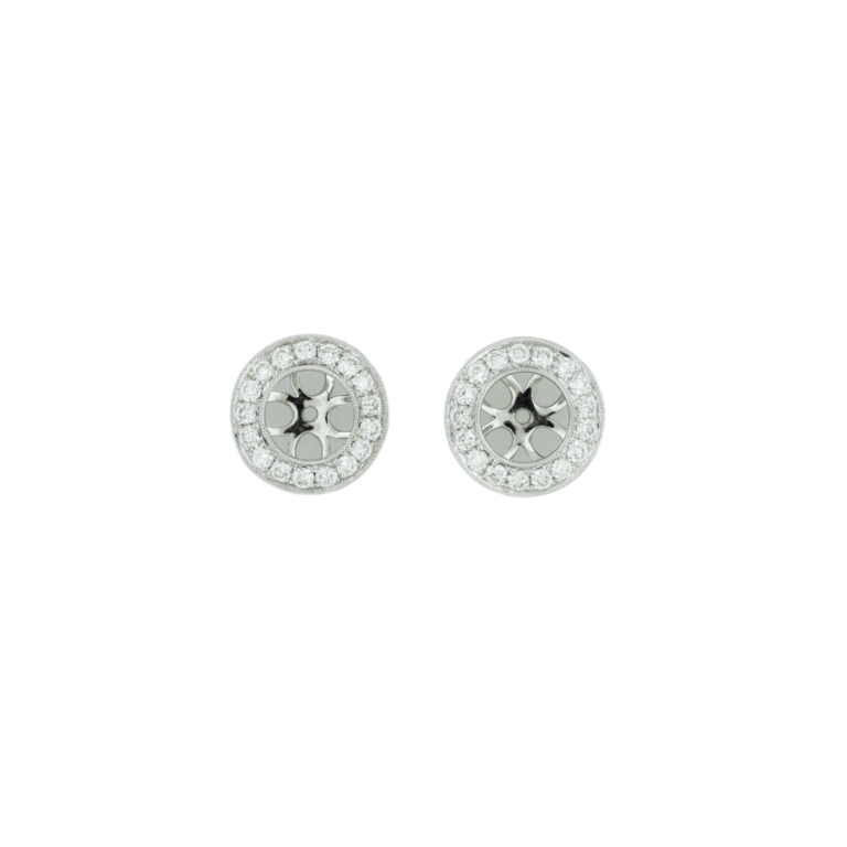 Estate Collection Estate Diamond Earring Jackets for Stud Earrings