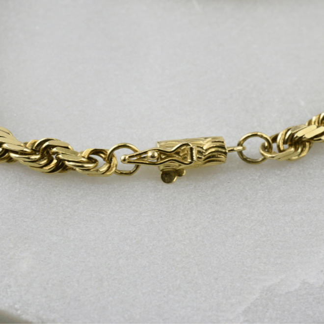 Estate Gold Flat Rope Bracelet - Expressions Jewelers