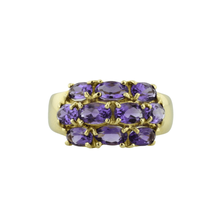 Estate Collection Estate 14k Purple Ovals Ring
