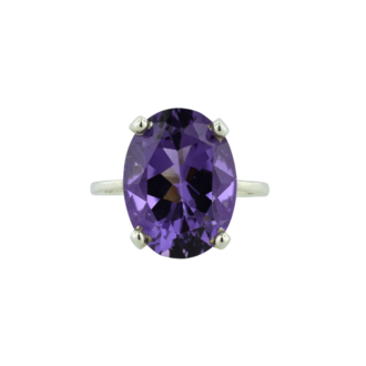 Estate Collection Estate Sterling Amethyst Ring