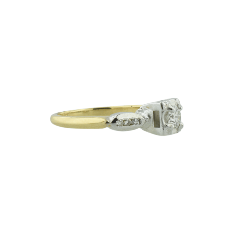 Estate Collection Estate Two Tone Illusion Diamond Ring