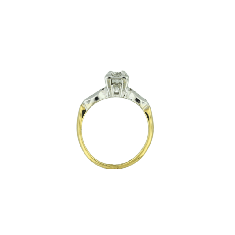 Estate Collection Estate Two Tone Illusion Diamond Ring