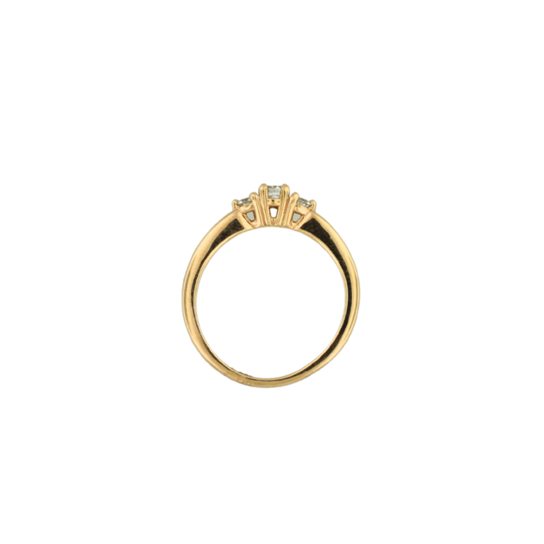 Estate Rose Gold Diamond Ring