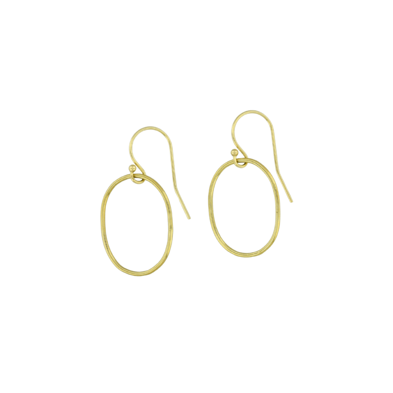 14KY Gold Wire Oval Earring