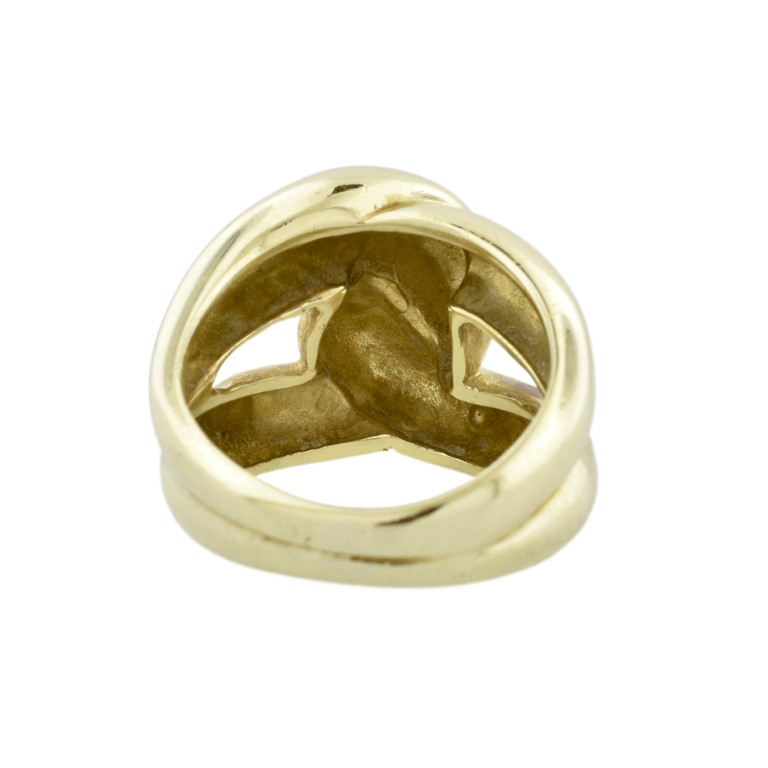 Estate Collection Estate 14k Gold Chunky Dome Knot Ring