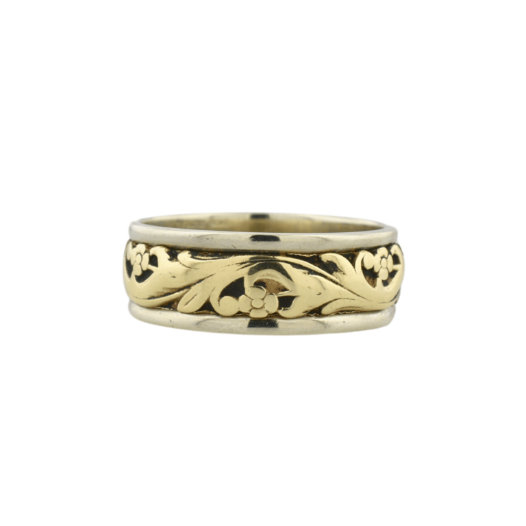 Estate Collection Art Deco Floral Scroll Band